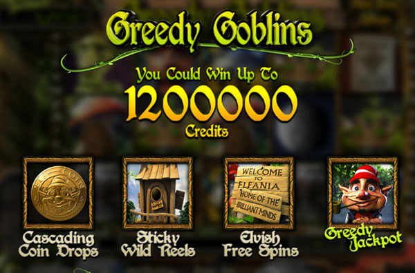 Greedy Goblins Slots Credits Paytable