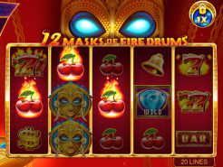 12 Masks of Fire Drums